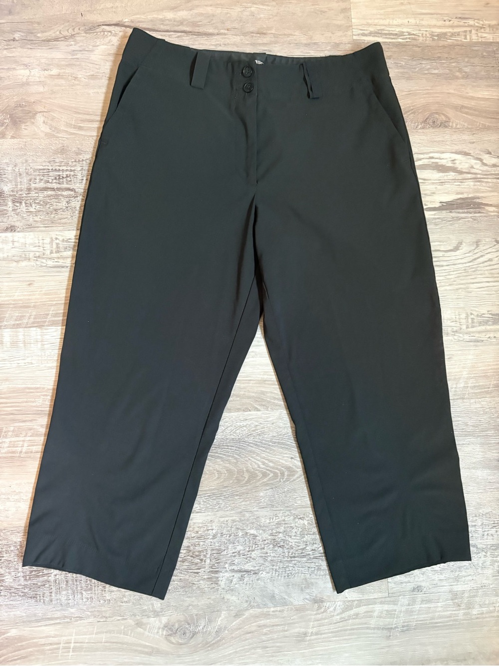 Nike Women's Dri-FIT Tour Golf Crop Pants Black Size 8 Capri Trousers